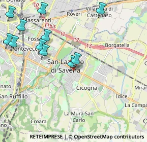 Mappa Via Firenze, 40068 San Lazzaro di Savena BO, Italia (2.54273)
