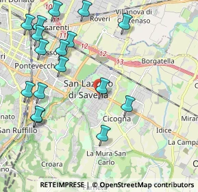 Mappa Via Firenze, 40068 San Lazzaro di Savena BO, Italia (2.53765)