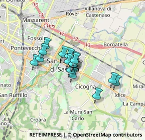 Mappa Via Firenze, 40068 San Lazzaro di Savena BO, Italia (1.12125)
