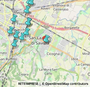 Mappa Via Firenze, 40068 San Lazzaro di Savena BO, Italia (2.52417)