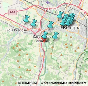 Mappa Via Venezia, 40033 Casalecchio di Reno BO, Italia (4.22188)