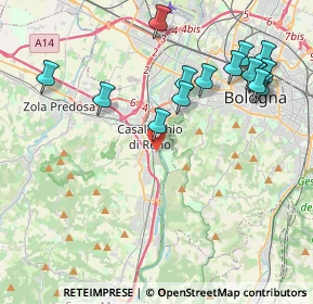 Mappa Via Venezia, 40033 Casalecchio di Reno BO, Italia (4.67688)