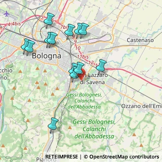Mappa Via Bassano del Grappa, 40139 Bologna BO, Italia (4.21154)