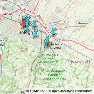 Mappa Via Bassano del Grappa, 40139 Bologna BO, Italia (3.95455)