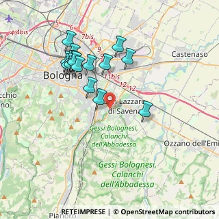 Mappa Via Bassano del Grappa, 40139 Bologna BO, Italia (3.75625)