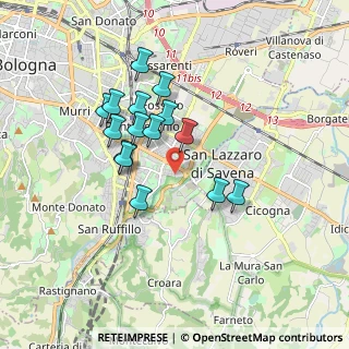 Mappa Via Bassano del Grappa, 40139 Bologna BO, Italia (1.53067)