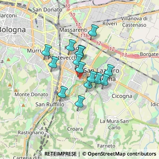 Mappa Via Bassano del Grappa, 40139 Bologna BO, Italia (1.26333)