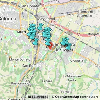 Mappa Via Bassano del Grappa, 40139 Bologna BO, Italia (1.45647)