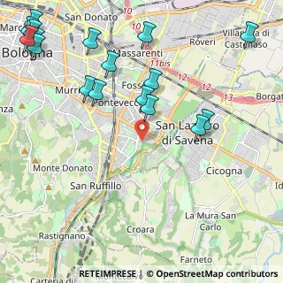 Mappa Via Osoppo, 40139 Bologna BO, Italia (2.92176)