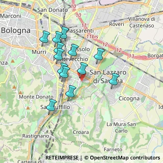 Mappa Via Osoppo, 40139 Bologna BO, Italia (1.63385)