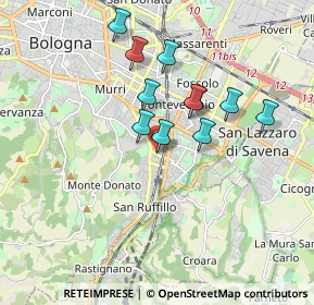 Mappa Via della Foscherara, 40141 Bologna BO, Italia (1.49636)