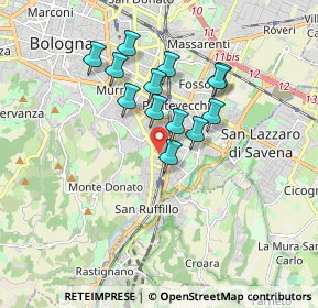 Mappa Via della Foscherara, 40141 Bologna BO, Italia (1.43846)