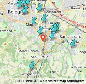 Mappa Via Umberto Giordano, 40141 Bologna BO, Italia (2.43059)