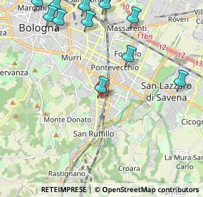 Mappa Via Umberto Giordano, 40141 Bologna BO, Italia (2.83091)