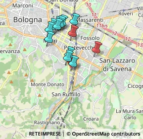 Mappa Via Umberto Giordano, 40141 Bologna BO, Italia (1.63692)