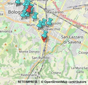 Mappa Via Umberto Giordano, 40141 Bologna BO, Italia (2.54267)