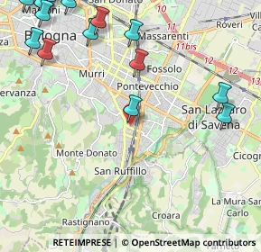 Mappa Via Umberto Giordano, 40141 Bologna BO, Italia (3.533)