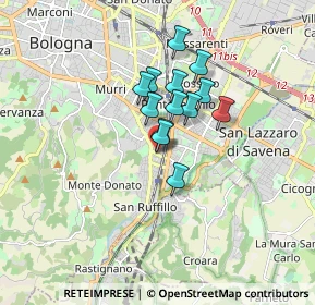 Mappa Via della Foscherara, 40141 Bologna BO, Italia (1.13538)