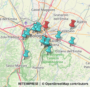 Mappa Via Umberto Giordano, 40141 Bologna BO, Italia (5.37714)