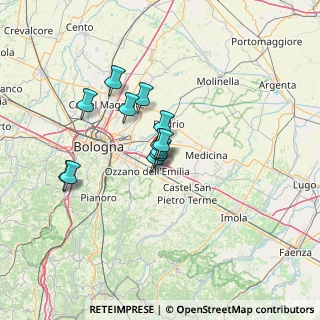Mappa Via Eleonora Duse, 40064 Ozzano dell'Emilia BO, Italia (9.6825)