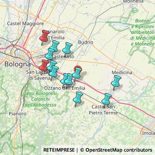 Mappa Via Eleonora Duse, 40064 Ozzano dell'Emilia BO, Italia (6.57077)