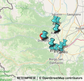 Mappa Via Pasubio, 12025 Dronero CN, Italia (9.7215)