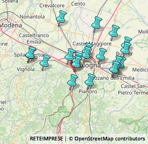 Mappa Via S. Botticelli, 40033 Casalecchio di Reno BO, Italia (13.6565)