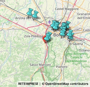 Mappa Via S. Botticelli, 40033 Casalecchio di Reno BO, Italia (6.30421)
