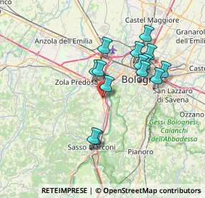 Mappa Via S. Botticelli, 40033 Casalecchio di Reno BO, Italia (6.46857)