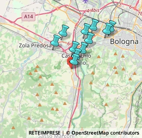 Mappa Via S. Botticelli, 40033 Casalecchio di Reno BO, Italia (2.84364)