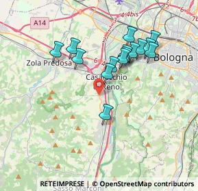Mappa Via S. Botticelli, 40033 Casalecchio di Reno BO, Italia (3.384)