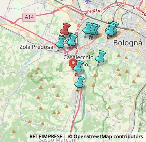 Mappa Via S. Botticelli, 40033 Casalecchio di Reno BO, Italia (3.37429)