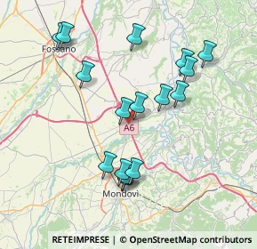 Mappa A6 Torino - Savona, 12061 Carrù CN, Italia (7.55688)