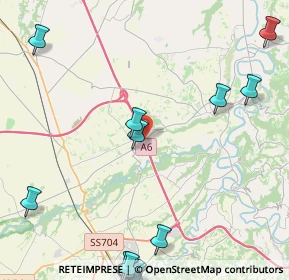 Mappa A6 Torino - Savona, 12061 Carrù CN, Italia (7.0555)