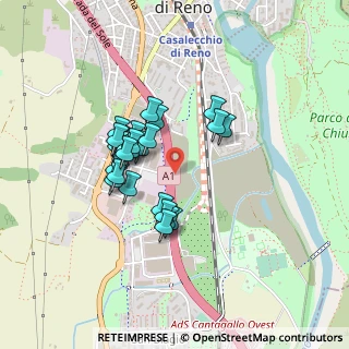 Mappa A1 Milano - Napoli, 40033 Casalecchio di Reno BO, Italia (0.348)