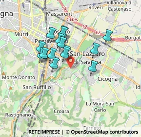 Mappa Via Altura, 40124 Bologna BO, Italia (1.40667)