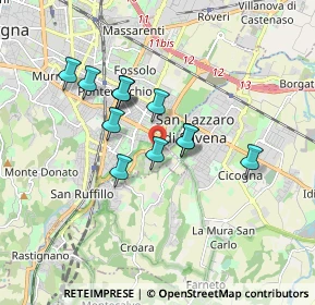 Mappa Via Altura, 40124 Bologna BO, Italia (1.40417)