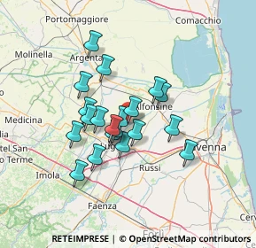 Mappa Via G. Garibaldi, 48032 Fusignano RA, Italia (10.49)