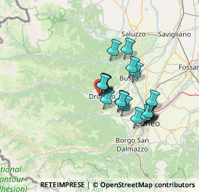 Mappa Via Lombardi Senatore, 12025 Dronero CN, Italia (10.582)