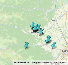 Mappa Via Lombardi Senatore, 12025 Dronero CN, Italia (3.70933)