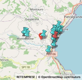 Mappa Via Neto, 88060 Montepaone CZ, Italia (1.4975)