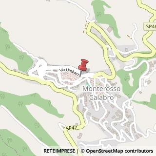 Mappa Via Umberto I, 16, 89819 Monterosso Calabro, Vibo Valentia (Calabria)