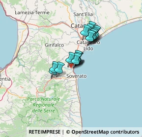Mappa Via Busento, 88060 Montepaone CZ, Italia (9.895)