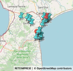 Mappa Via Busento, 88060 Montepaone CZ, Italia (10.7935)