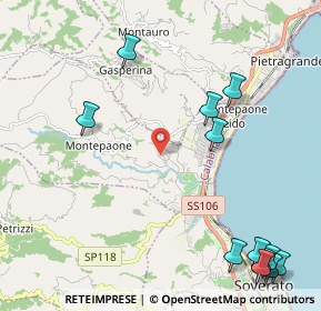 Mappa Via Busento, 88060 Montepaone CZ, Italia (3.28)