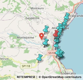 Mappa Via Busento, 88060 Montepaone CZ, Italia (1.921)