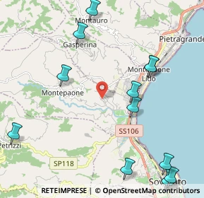 Mappa Via Busento, 88060 Montepaone CZ, Italia (2.99583)