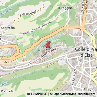 Mappa Via del Castello, 46, 53034 Colle di Val d'Elsa, Siena (Toscana)