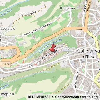 Mappa Via del Castello, n° 33, 53034 Colle di Val d'Elsa, Siena (Toscana)