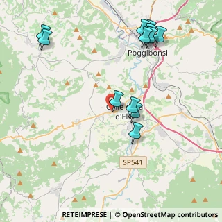 Mappa Via Antonio Salvetti, 53034 Colle di Val d'Elsa SI, Italia (4.86923)